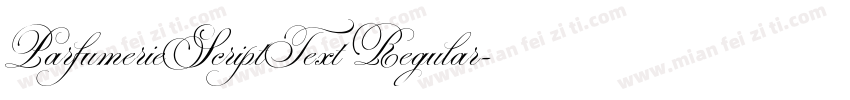 ParfumerieScriptText Regular字体转换
